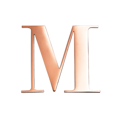 Rose Gold Small Metal Letter
