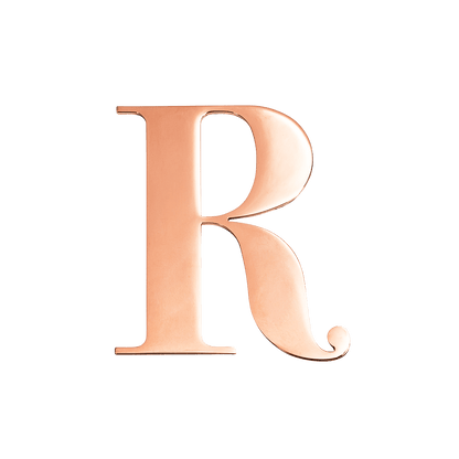 Rose Gold Small Metal Letter