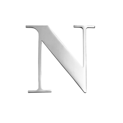 Silver Small Metal Letter