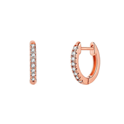 18K Gold Plated Slim Huggie Earrings